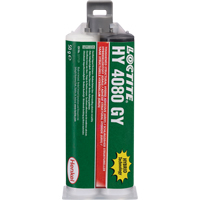 Adh&eacute;sif hybride pour r&eacute;parations structurales HY 4080 GY, Deux composants, Cartouche double, 50 g, Gris SPOC Demo