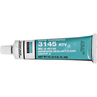 Dowsil RTV 3145 Silicone Adhesive Sealant MIL-A-46146, Tube, Clear SPOC Demo