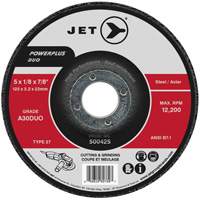 Powerplus DUO Cutting/Grinding Wheel, 4-1/2" x 1/8", 7/8" Arbor, Type 27, A30DUO Grit SPOC Demo