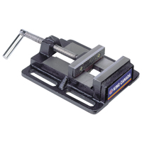 Drill Press Vise, 3" Jaw Width, 0" Throat Depth, Bench Mount Base SPOC Demo