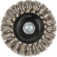 Knot Wire Wheel Brushes - Standard Twist Knot with 1/4" shank, 3" Dia., 0.014" Fill, Stainless Steel SPOC Demo