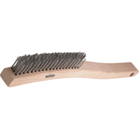 V-Trim Long Handle Scratch Brushes, Stainless Steel, 3 x 19 Wire Rows, 13-3/4" Long SPOC Demo