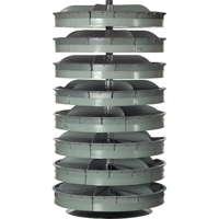 Rotabin&reg; Storage Units, 500 lbs. Capacity per Level, 5 Level, 38" H x 28" Dia. SPOC Demo