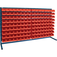 Louvered Rack with Bins, 144 Bins, 72" W x 15" D x 40" H SPOC Demo