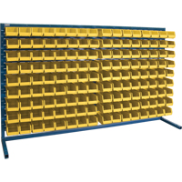 Louvered Rack with Bins, 144 Bins, 72" W x 15" D x 40" H SPOC Demo