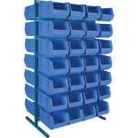 Double-Sided Stationary Bin Rack, 36" W x 24" D x 61" H, 56 Bins SPOC Demo
