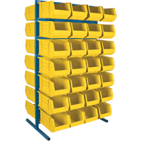 Double-Sided Stationary Bin Rack, 36" W x 24" D x 61" H, 56 Bins SPOC Demo