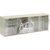 Syst&egrave;me de casiers modulaires Tip-Out, 23-5/8" la x 6-5/8" p x 8-1/8" h, 4 tiroirs SPOC Demo