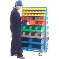 Mobile Bin Racks - Double Sided, 0 Bins, 36" W x 24" D x 67-1/2" H SPOC Demo