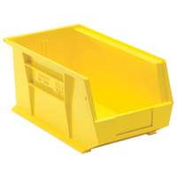 Bacs ultra empilable & suspendable, 8-1/4" la, 7" h x 14-3/4" p, Jaune SPOC Demo