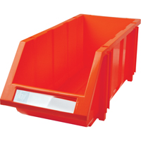 Bac empilable & &agrave; suspendre, 7-7/8" la, 7" h x 17-11/16" p, Rouge SPOC Demo