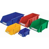 Bac empilable & &agrave; suspendre, 7-7/8" la, 7" h x 17-11/16" p, Rouge SPOC Demo