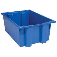 Contenants Stack & Nest, 8" x 19,5" x 13,5", Bleu SPOC Demo