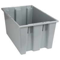 Contenants Stack & Nest, 12" x 23,5" x 15,5", Gris SPOC Demo