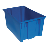 Stack & Nest Totes, 15" x 29.5" x 19.5", Blue SPOC Demo