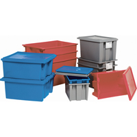 Stack & Nest Totes, 15" x 29.5" x 19.5", Blue SPOC Demo