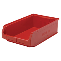 Giant Stacking Containers, 12.375" W x 19.75" D x 5.875" H, Red SPOC Demo