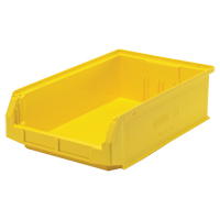 Contenants g&eacute;ants empilables, 12,375" la x 19,75" p x 5,875" h, Jaune SPOC Demo