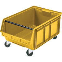 Bac g&eacute;ant empilable et mobile, 11-7/8" ha x 18-3/8" la x 29" p, Capacit&eacute; de 150 lb, Jaune SPOC Demo