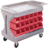 Pro Cart With Blue Bins, Double-sided, 36 bins, 45-5/18" W x 24" D x 34-3/4" H SPOC Demo
