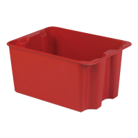 Contenants Stack-N-Nest de Plexton, 19,9" la x 27,5" p x 14" h, Rouge SPOC Demo