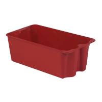 Contenants Stack-N-Nest de Plexton, 16,9" la x 30,6" p x 11,1" h, Rouge SPOC Demo