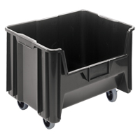 Mobile Giant Stack Container, 12-7/16" H x 19-7/8" W x 15-1/4" D, 250 lbs. Capacity, Black SPOC Demo