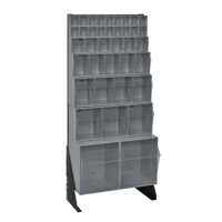 Support pour bacs basculants, 23-5/8" la x 8" p x 52" h, 38 tiroirs SPOC Demo