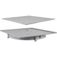 Heavy-Duty Industrial Carousel Drawer Cabinets, Steel, 27-1/2" W x 27-1/2" D x 4" H, Grey SPOC Demo