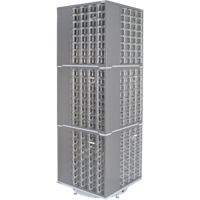 Heavy-Duty Industrial Carousel Drawer Cabinet, Steel, 384 Drawers, 27" W x 27" D x 80" H, Grey SPOC Demo