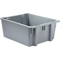 Stack & Nest Palletote Box, 10" x 19.5" x 23.5", Grey SPOC Demo