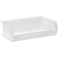 Bac transparent ultra empilable & suspendable, 16-1/2" la, 5" h x 10-7/8" p, Transparent SPOC Demo