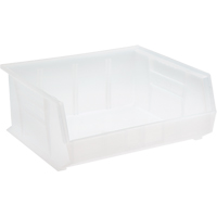 Bac transparent ultra empilable & suspendable, 16-1/2" la, 7" h x 14-3/4" p, Transparent SPOC Demo