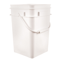 Seau carr&eacute;, Plastique, 4,25 gal. SPOC Demo
