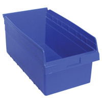 Bacs pour &eacute;tag&egrave;re Store-Max, 11-1/8" la x 8" H x 17-7/8" p, Bleu, Capacit&eacute; 56 lb SPOC Demo