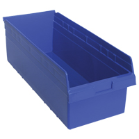 Bacs pour &eacute;tag&egrave;re Store-Max, 11-1/8" la x 8" H x 23-5/8" p, Bleu, Capacit&eacute; 68 lb SPOC Demo