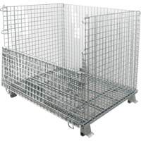 Conteneur repliable en m&eacute;tal grillag&eacute;, 40" la x 48" p x 42" h, Capacit&eacute; de 4000 lb SPOC Demo