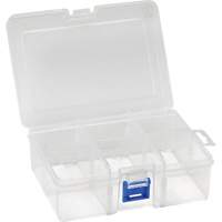 Boîte &agrave; compartiments en plastique, 4,75" la x 6,75" p x 2,25" h, 6 compartiments SPOC Demo