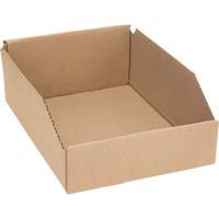 Boîtes profondes en carton ondul&eacute;, 8-3/4" la x 11-1/4" p x 4-1/2" h, Beige SPOC Demo