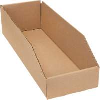 Boîtes profondes en carton ondul&eacute;, 5-3/4" la x 17-1/4" p x 4-1/2" h, Beige SPOC Demo