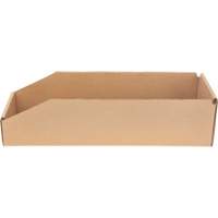Boîtes profondes en carton ondul&eacute;, 5-3/4" la x 17-1/4" p x 4-1/2" h, Beige SPOC Demo