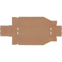 Boîtes profondes en carton ondul&eacute;, 5-3/4" la x 17-1/4" p x 4-1/2" h, Beige SPOC Demo