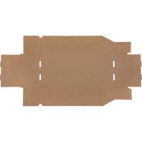 Boîtes profondes en carton ondul&eacute;, 7-3/4" la x 17-1/4" p x 4-1/2" h, Beige SPOC Demo
