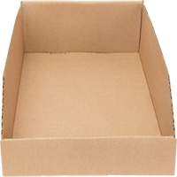 Boîtes profondes en carton ondul&eacute;, 9-3/4" la x 17-1/4" p x 4-1/2" h, Beige SPOC Demo