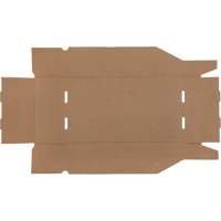 Boîtes profondes en carton ondul&eacute;, 9-3/4" la x 17-1/4" p x 4-1/2" h, Beige SPOC Demo