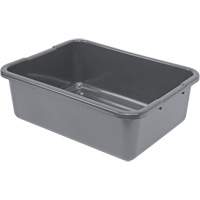Bac d'entreposage tout usage &agrave; fond rainur&eacute;, 7" ha x 15" p x 21" lo, Plastique, Gris SPOC Demo