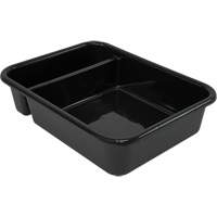Bac d'entreposage tout usage &agrave; compartiment, 7" ha x 15" p x 20" lo, Plastique, Noir SPOC Demo