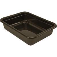 Bac d'entreposage tout usage &agrave; fond plat, 5" ha x 17" p x 22" lo, Plastique, Gris SPOC Demo