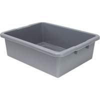 Bac d'entreposage tout usage &agrave; fond rainur&eacute;, 7" ha x 17" p x 22" lo, Plastique, Gris SPOC Demo