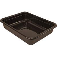 Bac d'entreposage tout usage &agrave; fond plat, 5" ha x 15" p x 20" lo, Plastique, Brun SPOC Demo